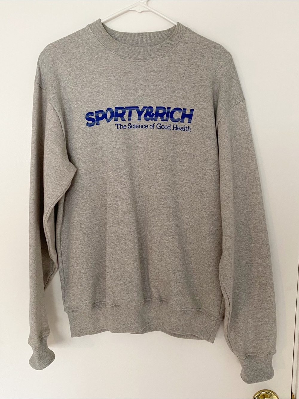 SPORTY & RICH The Science Of Good Health Oversized Sweatshirt